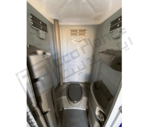 portable toilet with security cabin