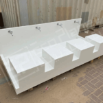 portable ablution units in white color