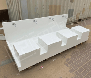 portable ablution units in white color