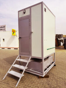 prefabricated portable toilets dubai, uae