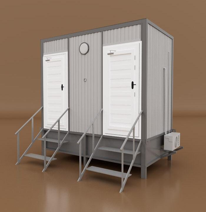 Prefabricated Twin Toilet