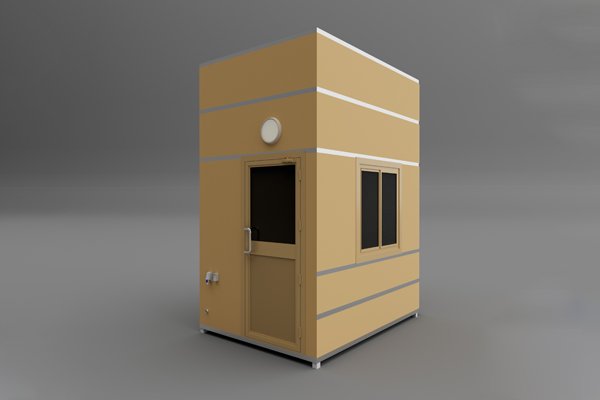 box shape portable security cabin/room for security guard