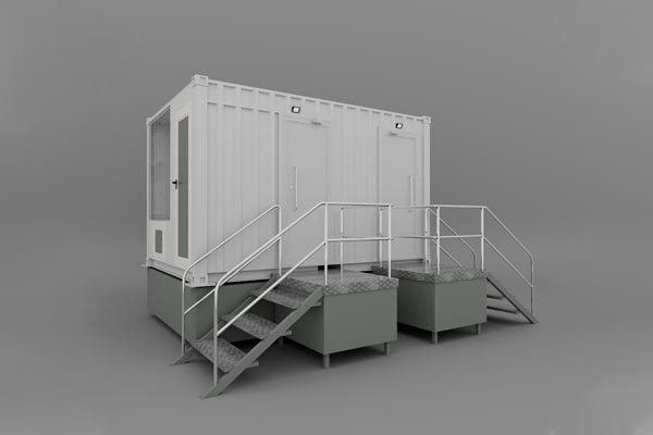 shipping container toilet for rental