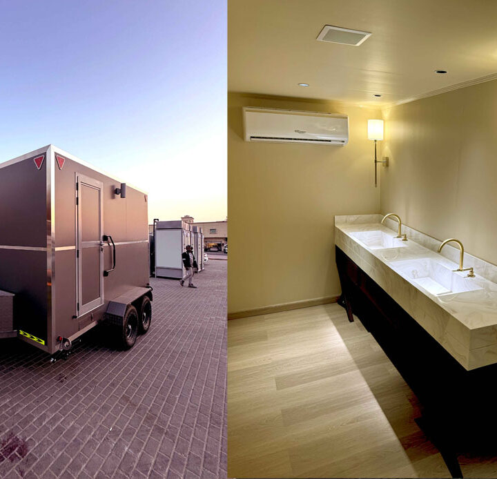 Modular Trailer | Luxury washroom | Restroom Trailer Dubai